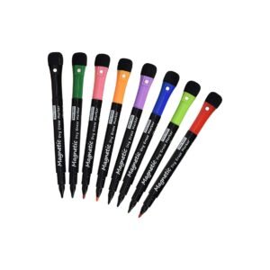 BroWill Whiteboard Marker - Multicolor, fine, 8