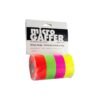 Micro Gaff Tape Multi-Pack - Multi (Red, Green, Blue, Pink), 1"